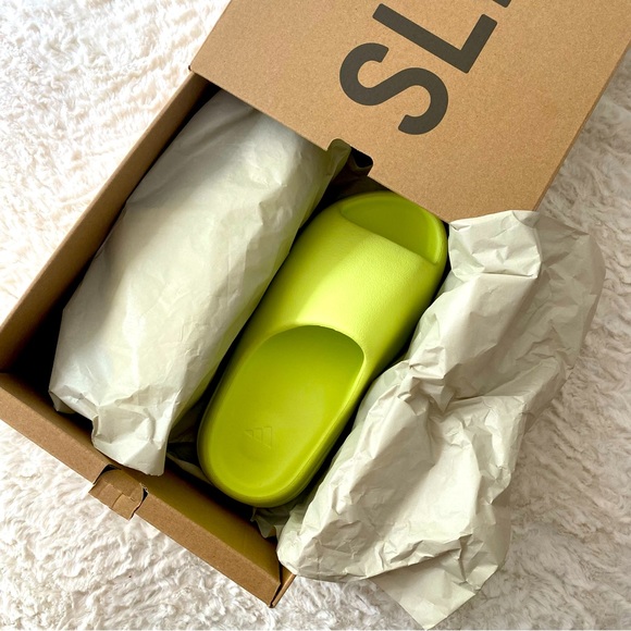 Yeezy Other - 💚🦠Adidas Yeezy Slides Glow Green (HQ6447) Men's Size 7 Women’s 8 - 8.5 🦠💚